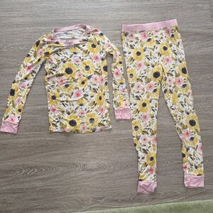Little Sleepies Floral Kids Pajama Set 7/8